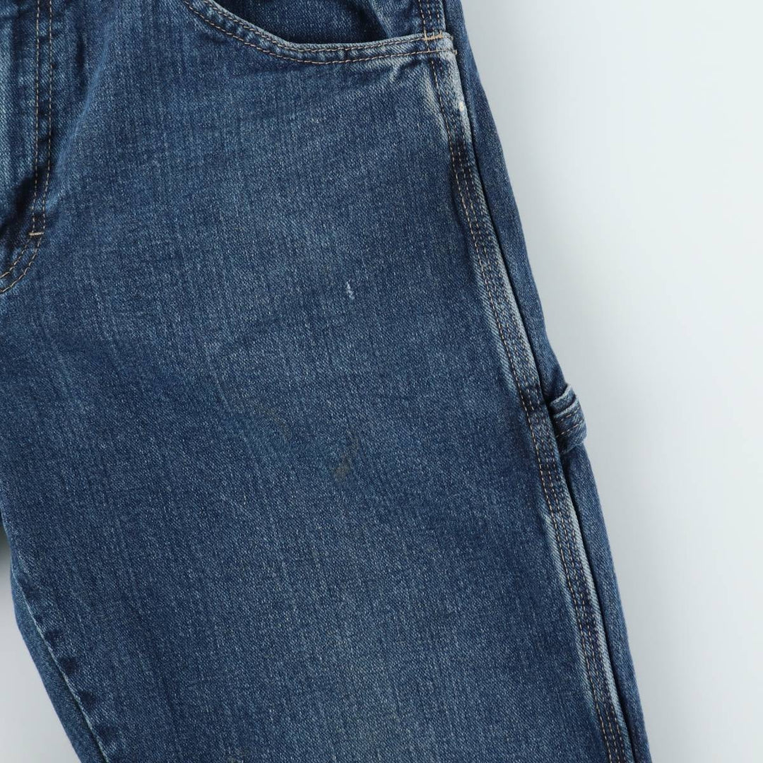 Dickies denim painter pants for men, equivalent to W33 unclear blue type Vintage Second Hand
