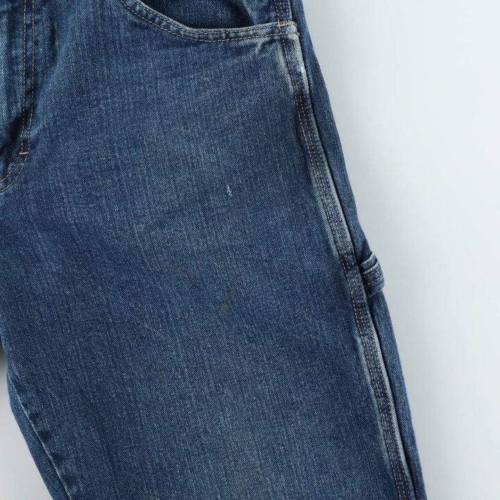 Dickies denim painter pants for men, equivalent to W33 unclear blue type Vintage Second Hand