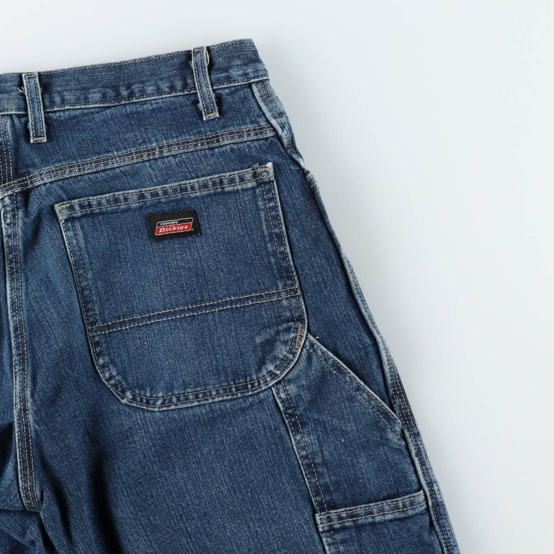 Dickies denim painter pants for men, equivalent to W33 unclear blue type Vintage Second Hand