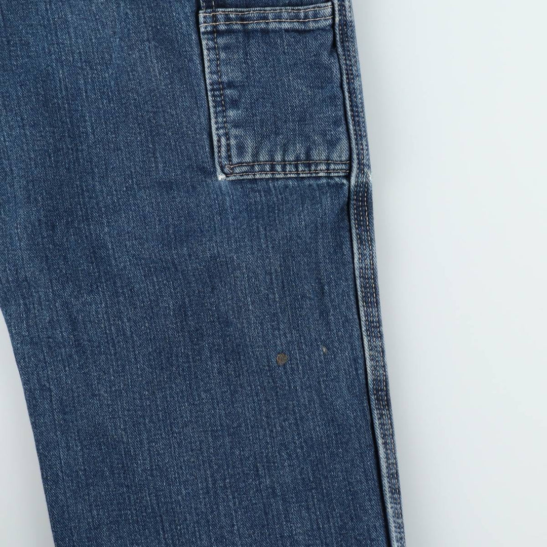 Dickies denim painter pants for men, equivalent to W33 unclear blue type Vintage Second Hand