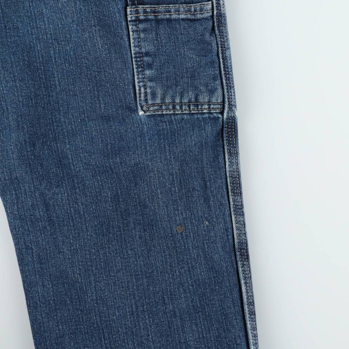 Dickies denim painter pants for men, equivalent to W33 unclear blue type Vintage Second Hand