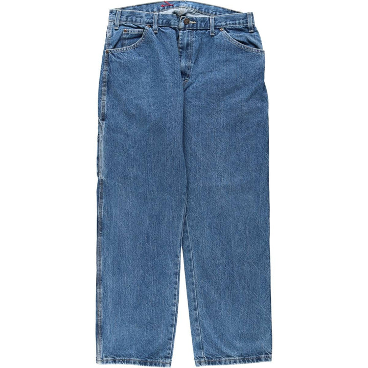 Dickies denim painter pants for men, equivalent to W35 cotton blue type Vintage Second Hand
