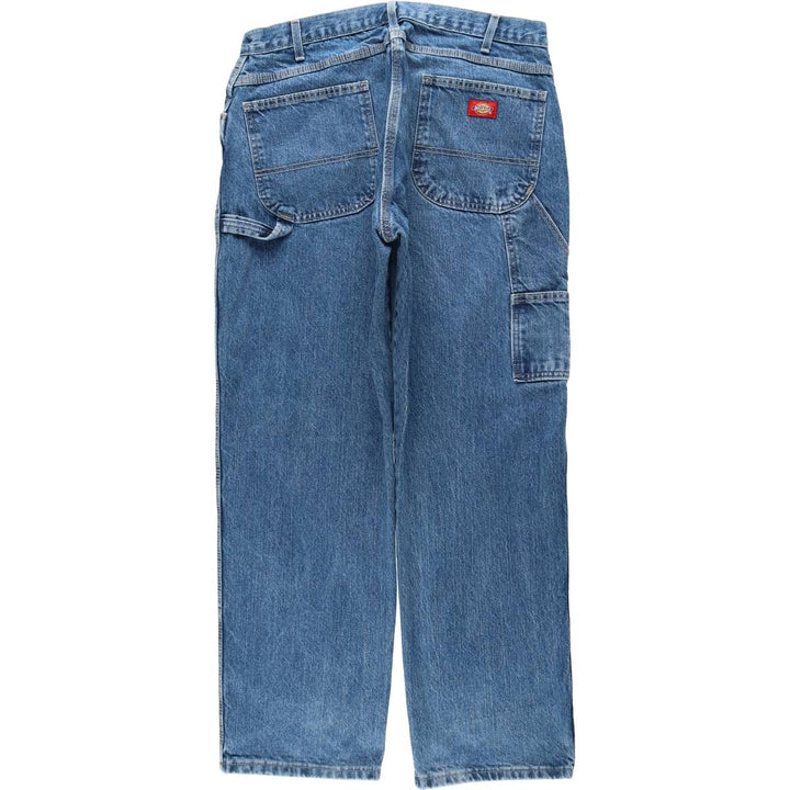Dickies denim painter pants for men, equivalent to W35 cotton blue type Vintage Second Hand