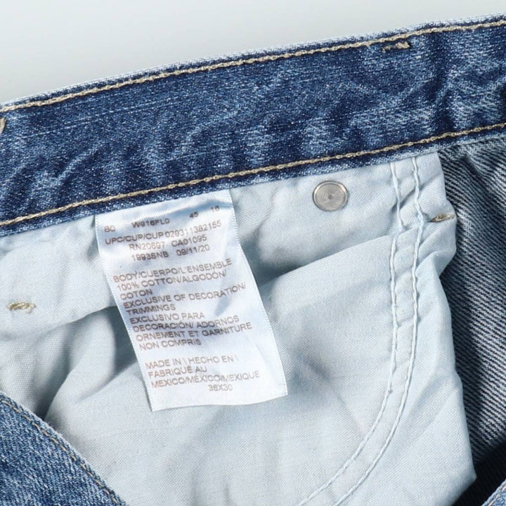 Dickies denim painter pants for men, equivalent to W35 cotton blue type Vintage Second Hand