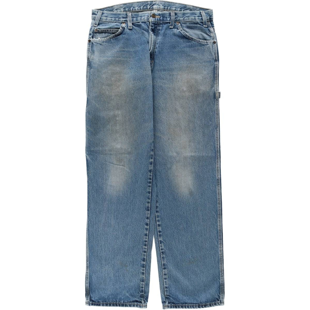 Dickies denim painter pants for men, equivalent to W34 cotton blue type Vintage Second Hand