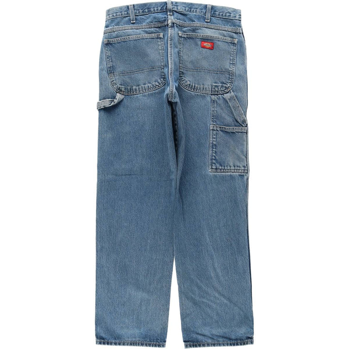 Dickies denim painter pants for men, equivalent to W34 cotton blue type Vintage Second Hand