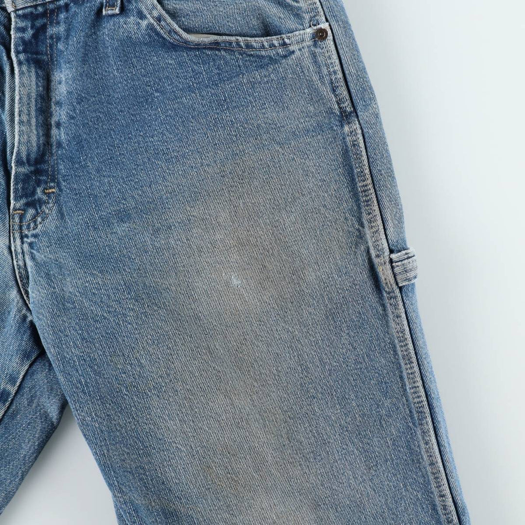 Dickies denim painter pants for men, equivalent to W34 cotton blue type Vintage Second Hand