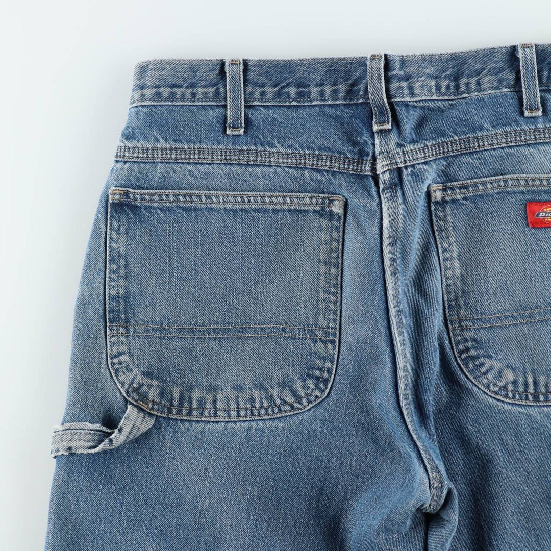 Dickies denim painter pants for men, equivalent to W34 cotton blue type Vintage Second Hand