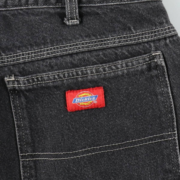 Dickies denim painter pants for men, equivalent to W34 cotton black type Vintage Second Hand