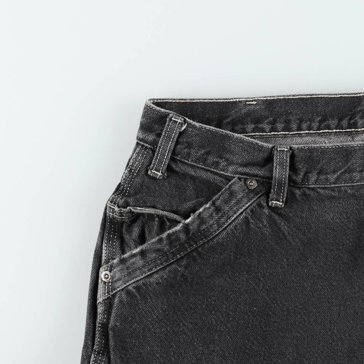 Dickies denim painter pants for men, equivalent to W34 cotton black type Vintage Second Hand