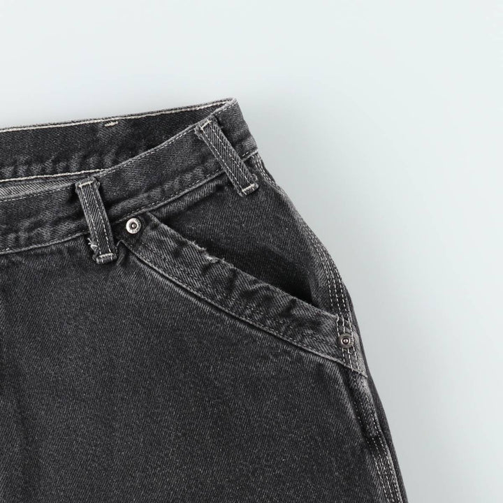 Dickies denim painter pants for men, equivalent to W34 cotton black type Vintage Second Hand