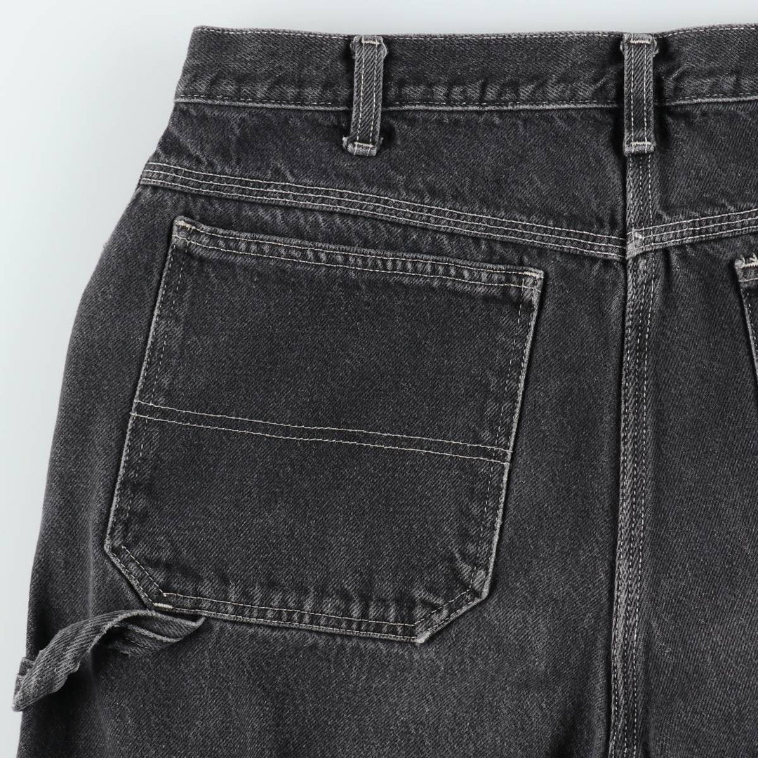 Dickies denim painter pants for men, equivalent to W34 cotton black type Vintage Second Hand