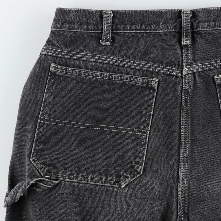 Dickies denim painter pants for men, equivalent to W34 cotton black type Vintage Second Hand
