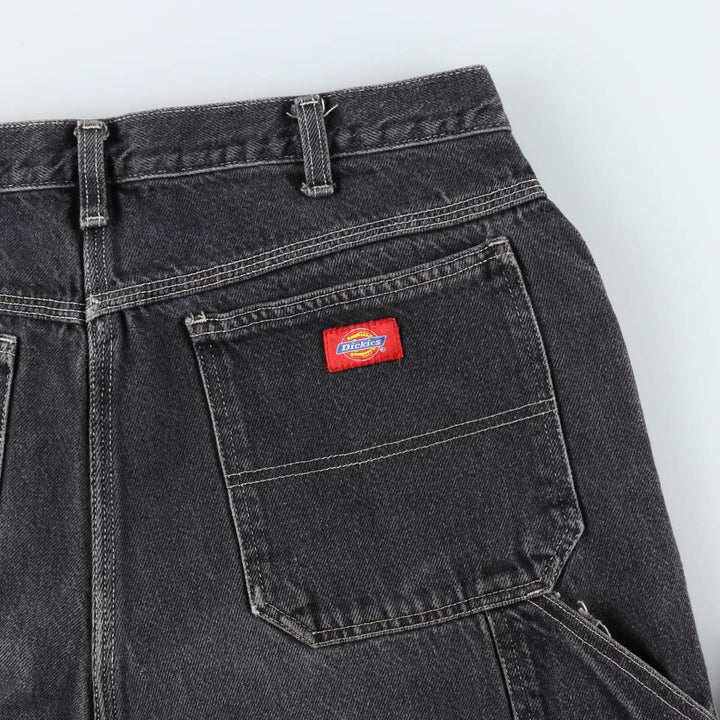 Dickies denim painter pants for men, equivalent to W34 cotton black type Vintage Second Hand