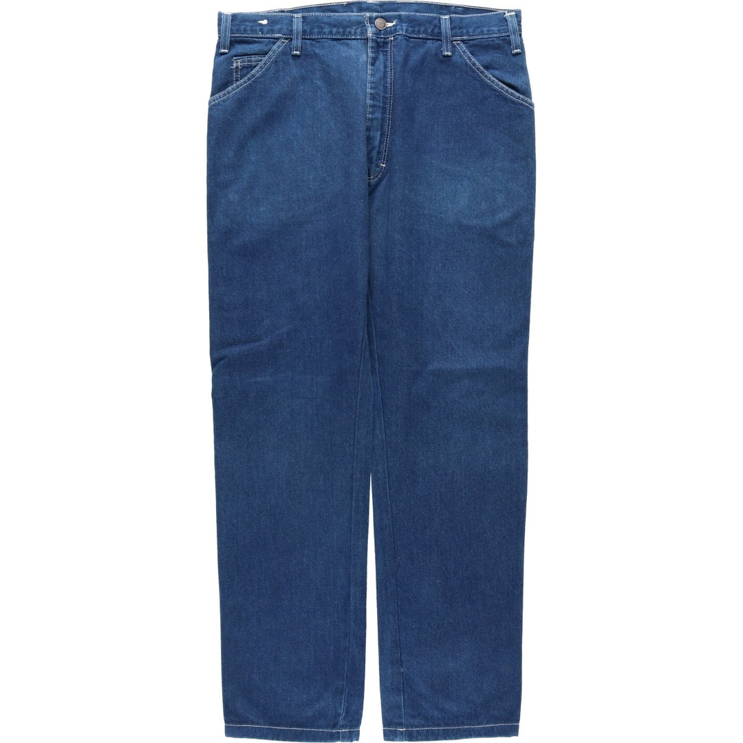Dickies denim painter pants for men, equivalent to W34 cotton blue type Vintage Second Hand