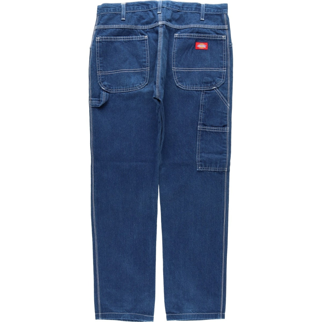 Dickies denim painter pants for men, equivalent to W34 cotton blue type Vintage Second Hand