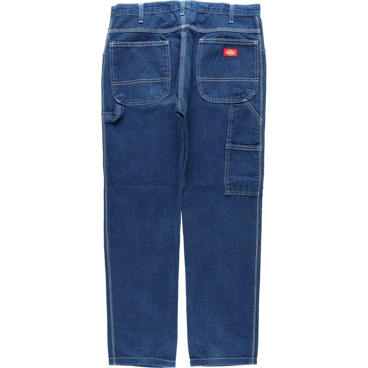 Dickies denim painter pants for men, equivalent to W34 cotton blue type Vintage Second Hand