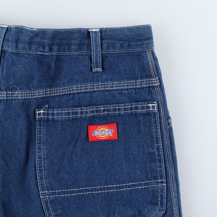 Dickies denim painter pants for men, equivalent to W34 cotton blue type Vintage Second Hand