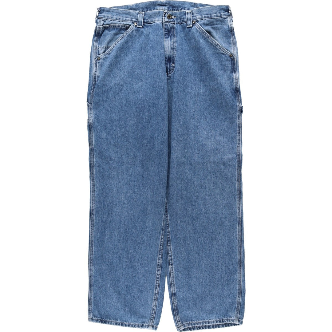 Lee denim painter pants, men's size W34 unclear blue type Vintage Second Hand