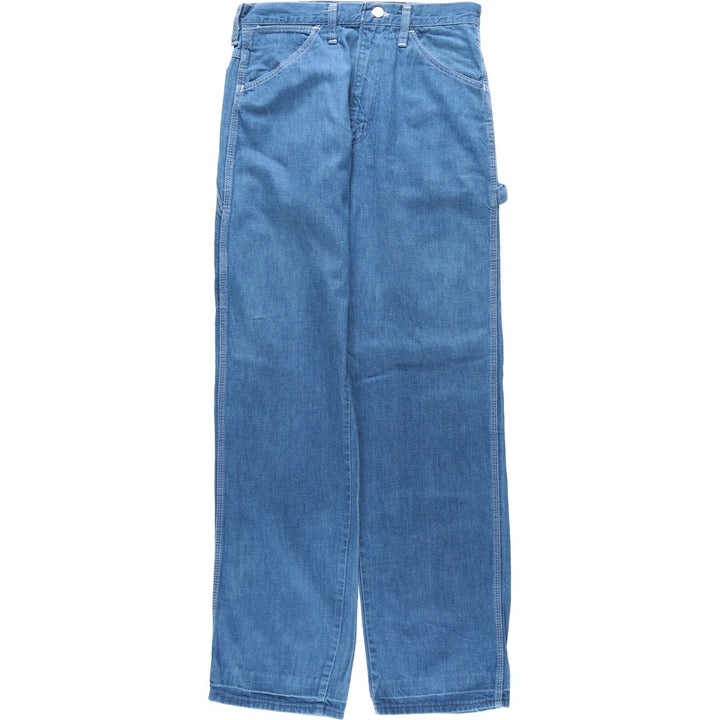 Wrangler denim painter pants, men's size W29 (approx.) unclear blue type Vintage Second Hand