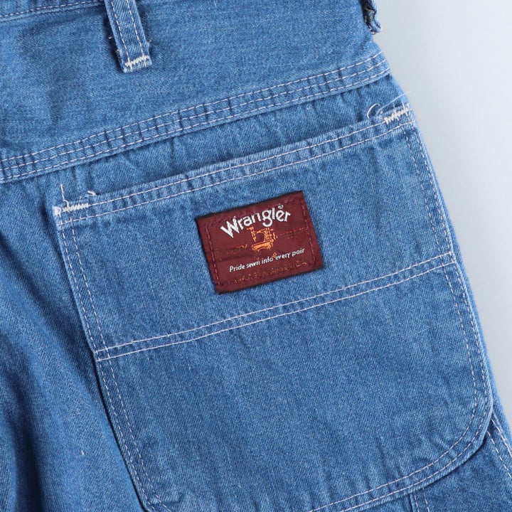 Wrangler denim painter pants, men's size W29 (approx.) unclear blue type Vintage Second Hand