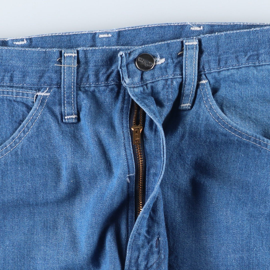 Wrangler denim painter pants, men's size W29 (approx.) unclear blue type Vintage Second Hand