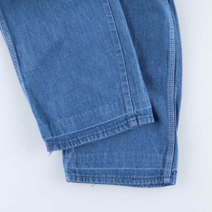 Wrangler denim painter pants, men's size W29 (approx.) unclear blue type Vintage Second Hand