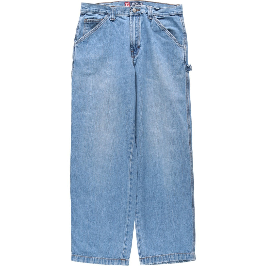 Ralph Lauren CHAPS denim painter pants, men's size W33 (approx.) cotton blue type Vintage Second Hand