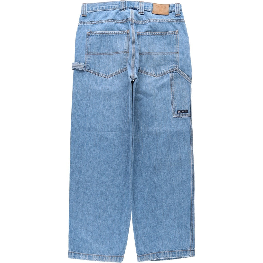 Ralph Lauren CHAPS denim painter pants, men's size W33 (approx.) cotton blue type Vintage Second Hand