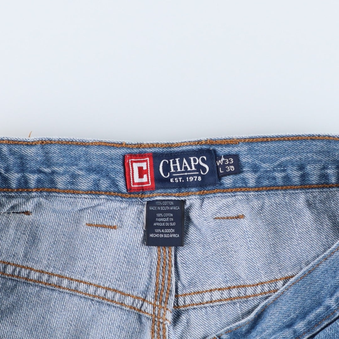 Ralph Lauren CHAPS denim painter pants, men's size W33 (approx.) cotton blue type Vintage Second Hand