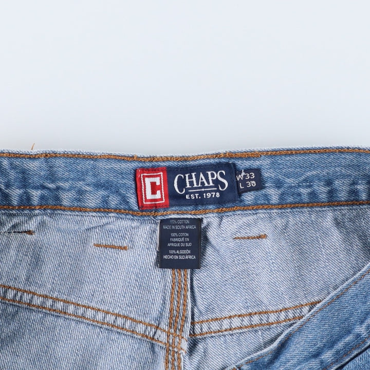 Ralph Lauren CHAPS denim painter pants, men's size W33 (approx.) cotton blue type Vintage Second Hand