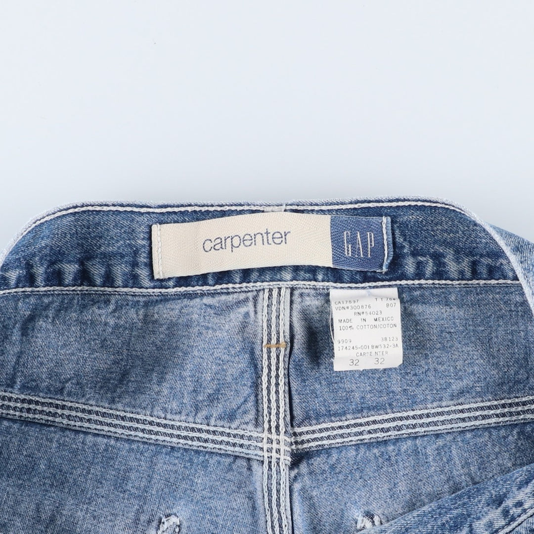 90'S GAP CARPENTER denim painter pants, men's size W30 equivalent, vintage. cotton blue type Vintage Second Hand