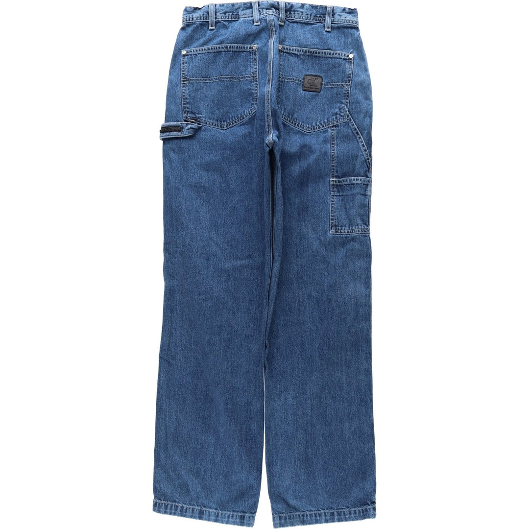 Calvin Klein denim painter pants, men's size W30 (approx.) cotton blue type Vintage Second Hand