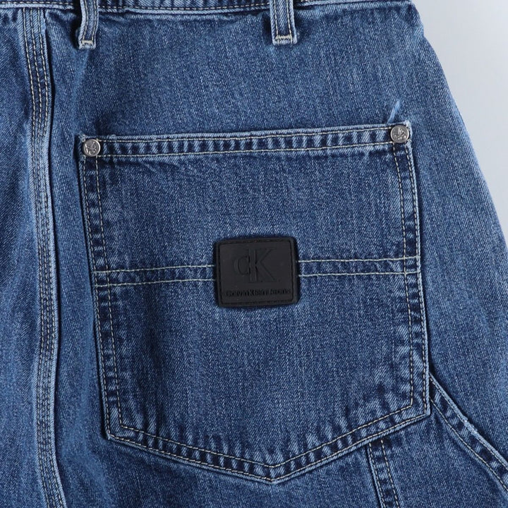 Calvin Klein denim painter pants, men's size W30 (approx.) cotton blue type Vintage Second Hand