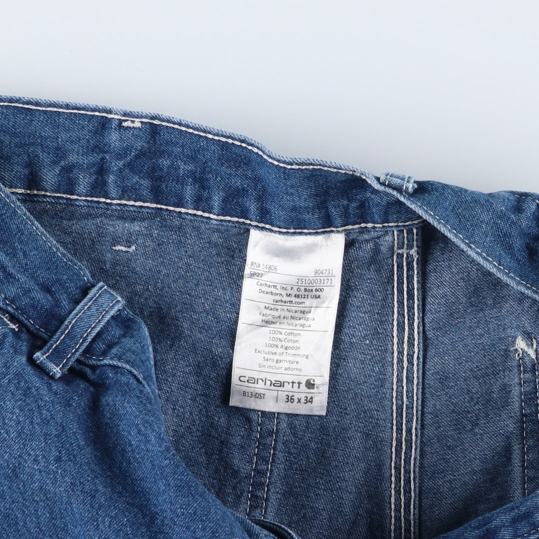 Carhartt Men's Denim Painter Pants, Size W35 cotton blue type Vintage Second Hand
