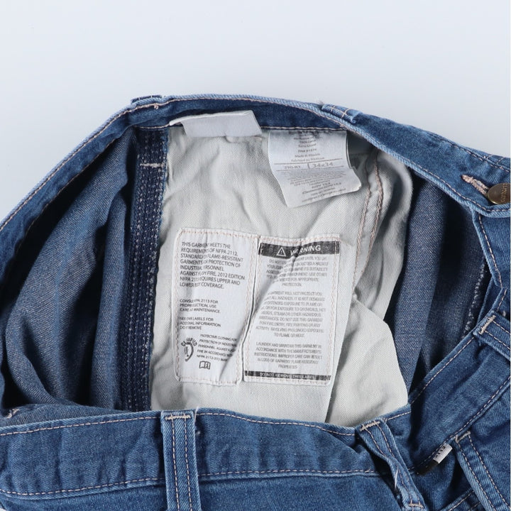 Carhartt FR Series Denim Work Pants, Men's Size W33 (approx.) cotton blue type Vintage Second Hand
