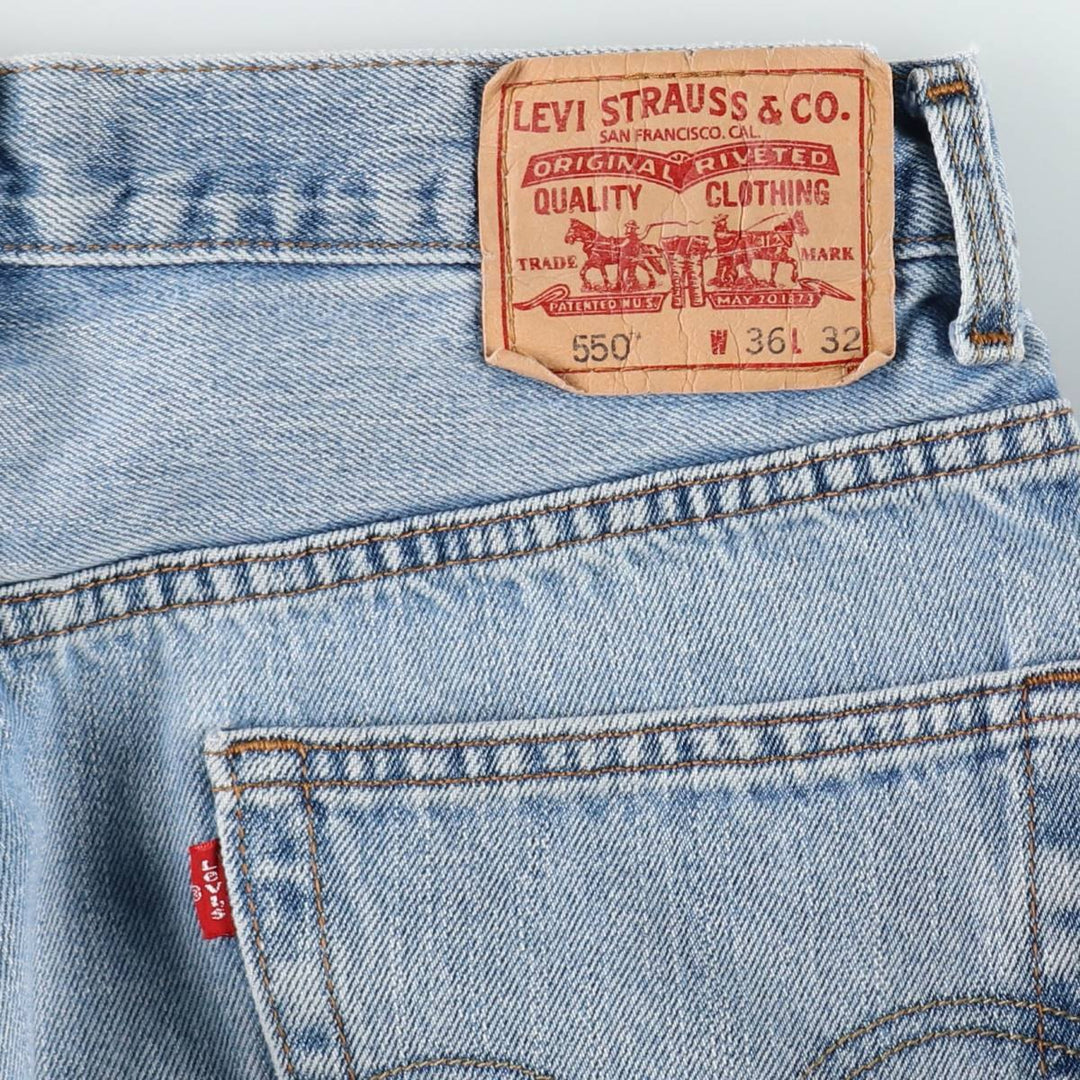 00'S Levi's 550 Relaxed Fit Tapered Denim Pants Men's W34 cotton blue type Vintage Second Hand