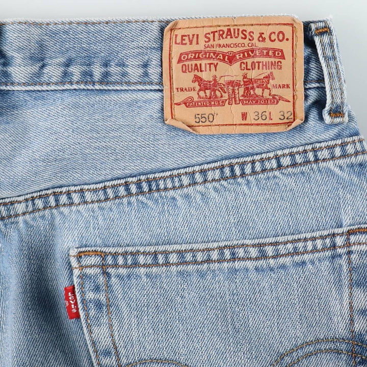 00'S Levi's 550 Relaxed Fit Tapered Denim Pants Men's W34 cotton blue type Vintage Second Hand