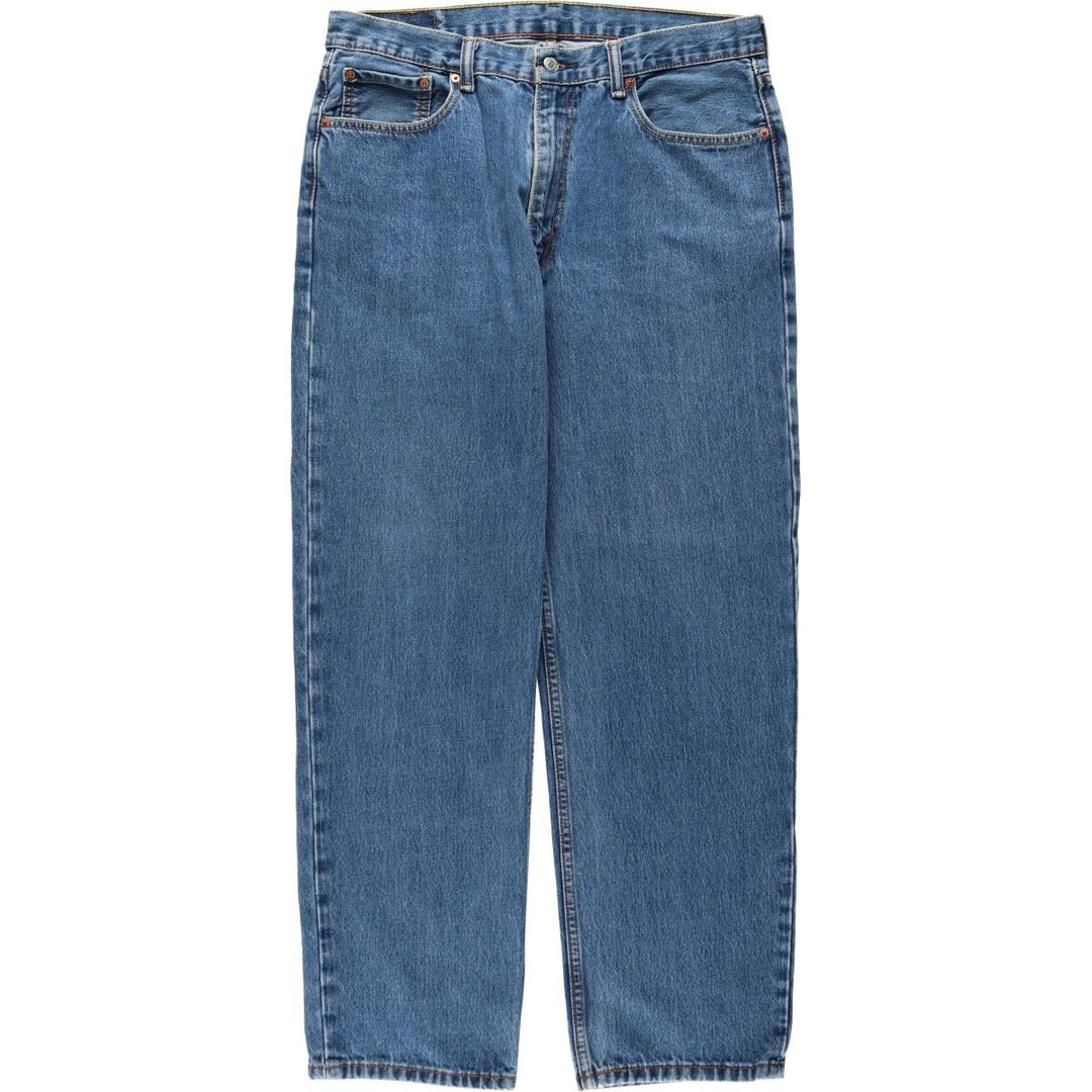 Levi's 550 tapered denim pants for men, size w36 cotton blue type Vintage Second Hand