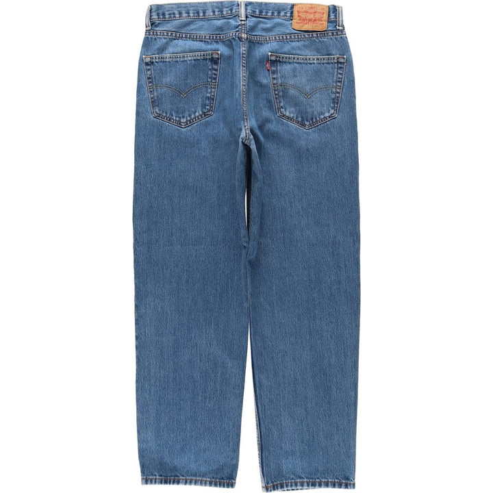 Levi's 550 tapered denim pants for men, size w36 cotton blue type Vintage Second Hand