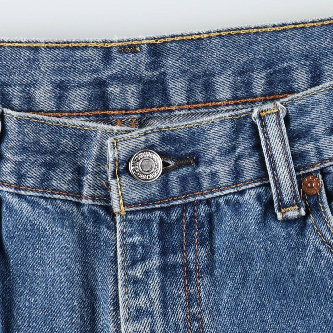Levi's 550 tapered denim pants for men, size w36 cotton blue type Vintage Second Hand