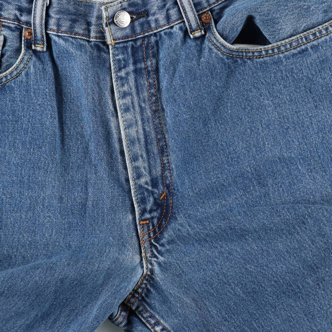 Levi's 550 tapered denim pants for men, size w36 cotton blue type Vintage Second Hand