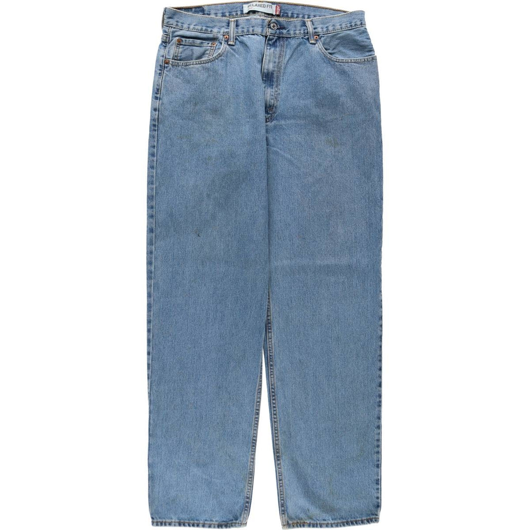 Levi's 550 Relaxed Fit Tapered Denim Pants for Men, W36 cotton blue type Vintage Second Hand