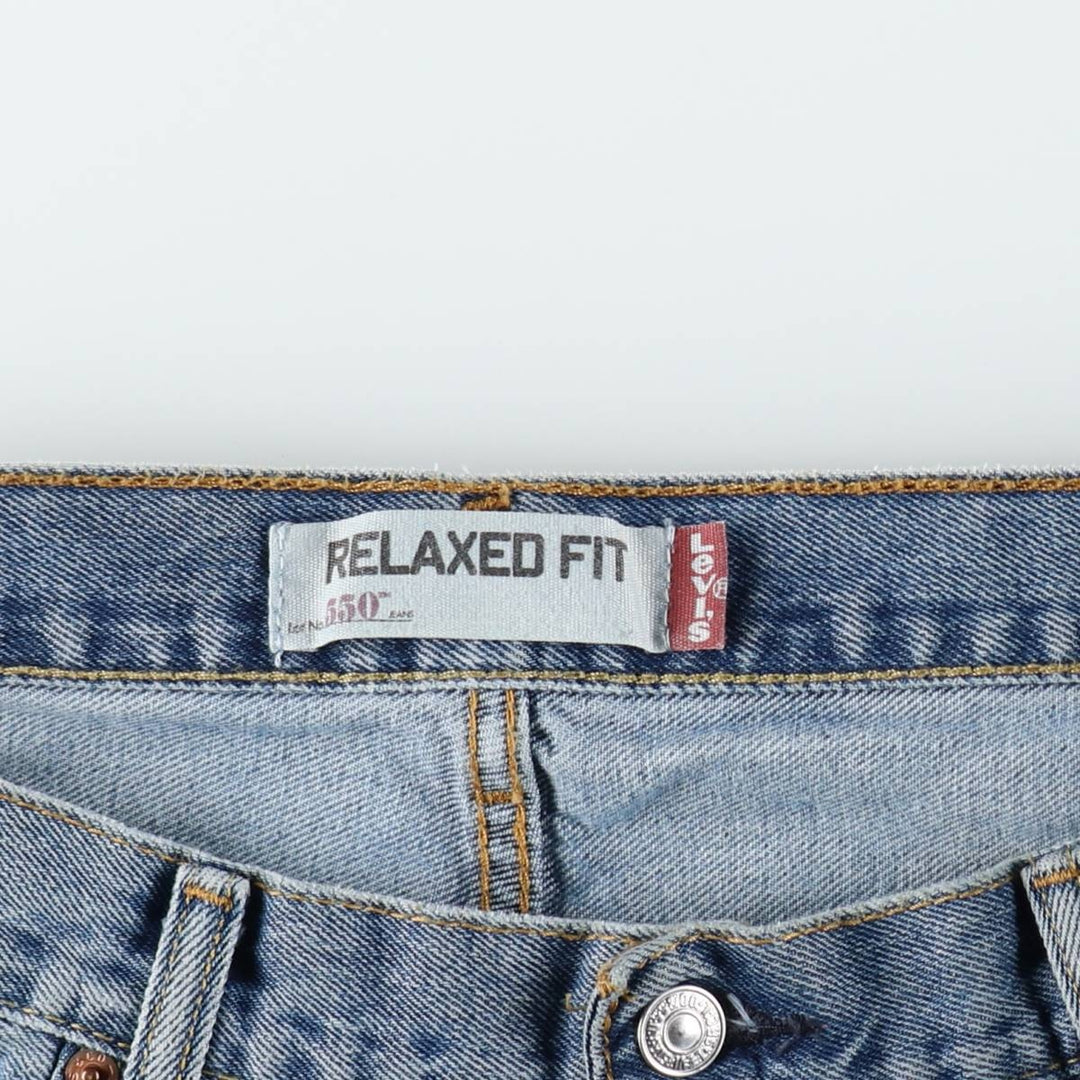 Levi's 550 Relaxed Fit Tapered Denim Pants for Men, W36 cotton blue type Vintage Second Hand