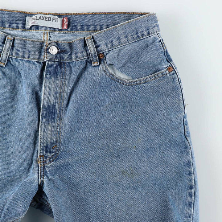 Levi's 550 Relaxed Fit Tapered Denim Pants for Men, W36 cotton blue type Vintage Second Hand