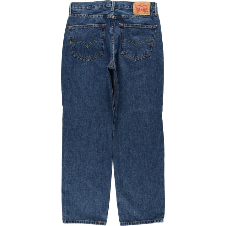 Levi's 550 tapered denim pants for men, equivalent to w32 cotton blue type Vintage Second Hand