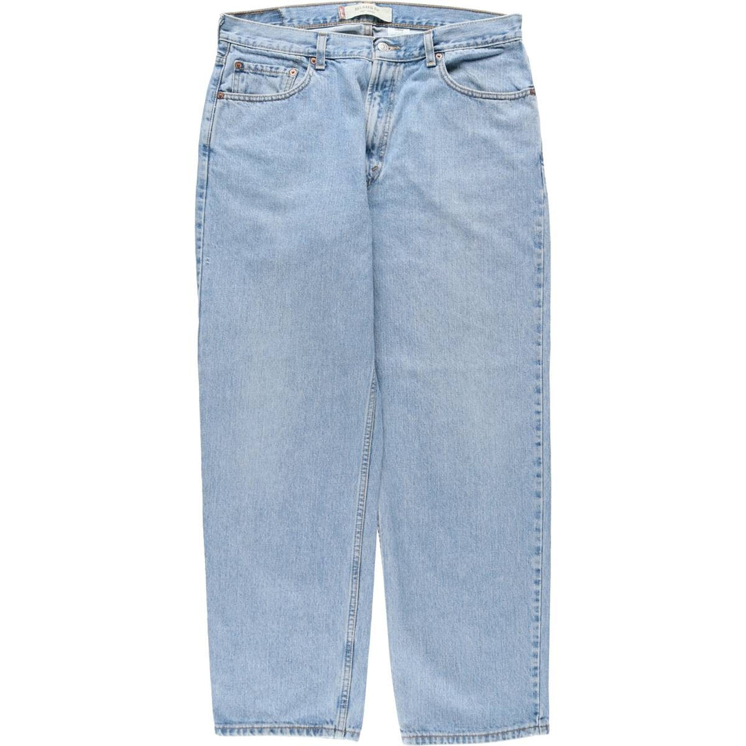 00'S Levi's 550 Relaxed Fit Tapered Denim Pants for Men, W35 cotton blue type Vintage Second Hand