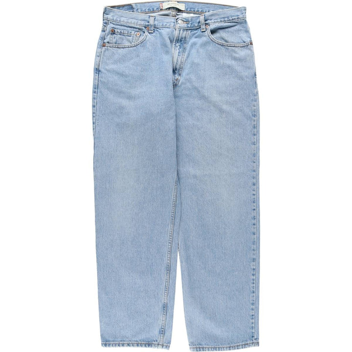 00'S Levi's 550 Relaxed Fit Tapered Denim Pants for Men, W35 cotton blue type Vintage Second Hand