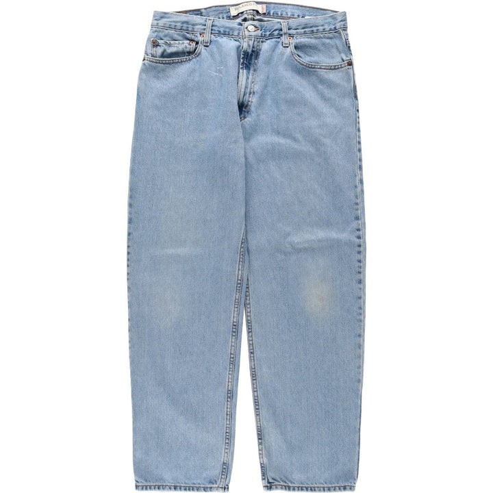 00'S Levi's 550 Relaxed Fit Tapered Denim Pants for Men, W35 cotton blue type Vintage Second Hand