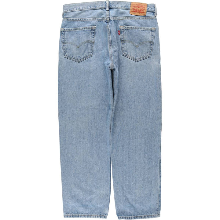 Levi's 550 tapered denim pants for men, size w36 cotton blue type Vintage Second Hand